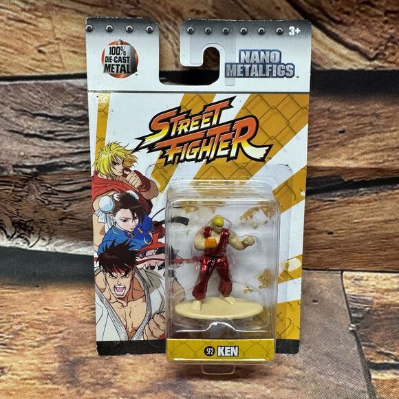 Jada Toys Street Fighter SF2 Ken Nano Metalfigs Diecast Figure Capcom MOC - Picture 1 of 7